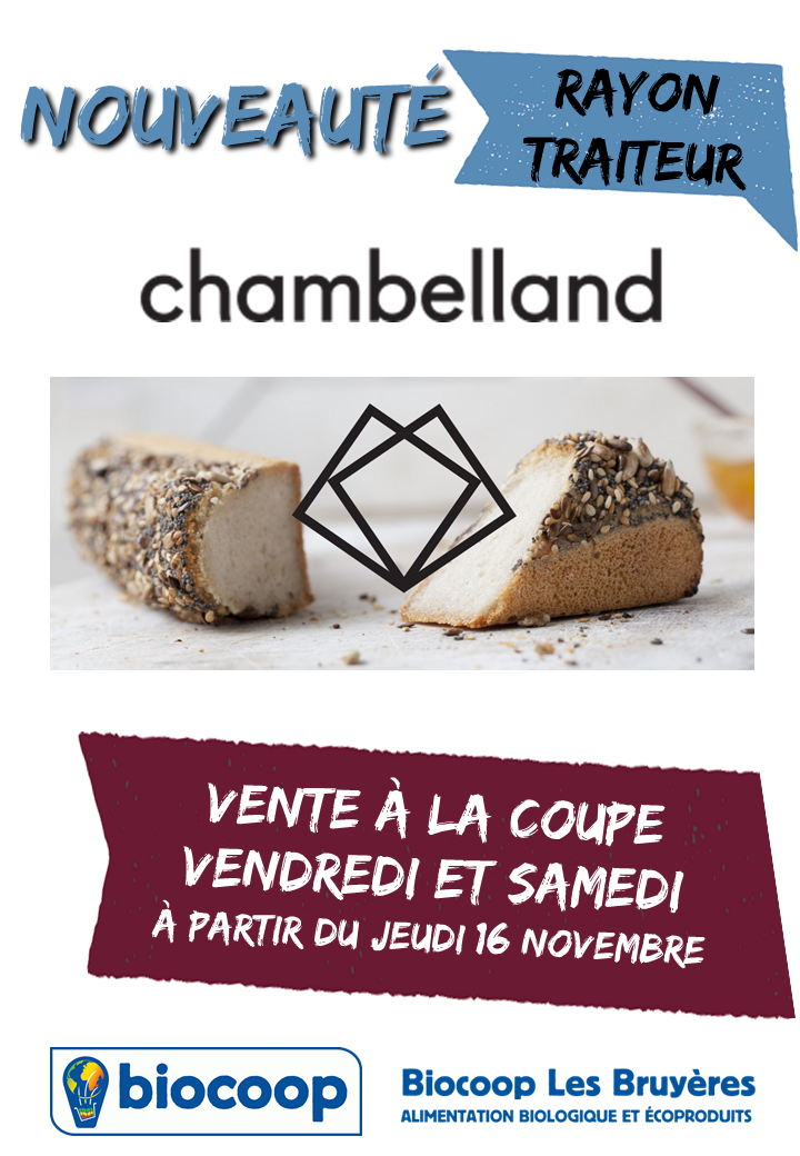 Les pains Chambelland sans gluten à la coupe arrivent chez Biocoop Les bruyères Les pains Chambelland sans gluten à la coupe arrivent chez Biocoop Les bruyères