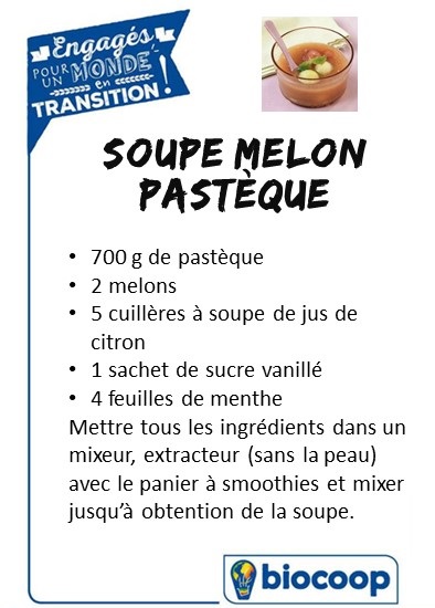 Soupe melon pastèque