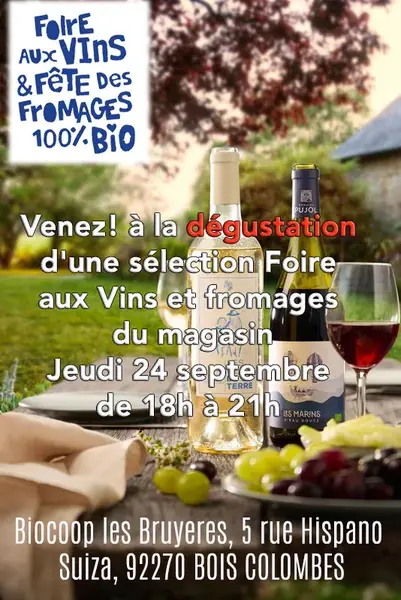 Dégustation  d'une sélection Foire aux Vins et fromages 